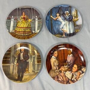 Knowles Gone With the Wind Collector Plates (4) Raymond Kursar MGM Limited Ed